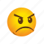 angry, emoticon 