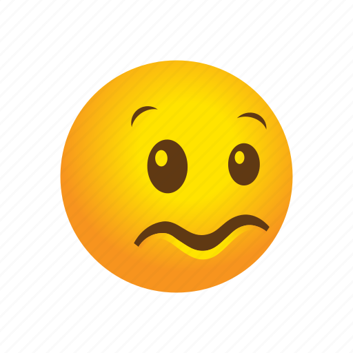 Confused, emoticon, yikes icon - Download on Iconfinder