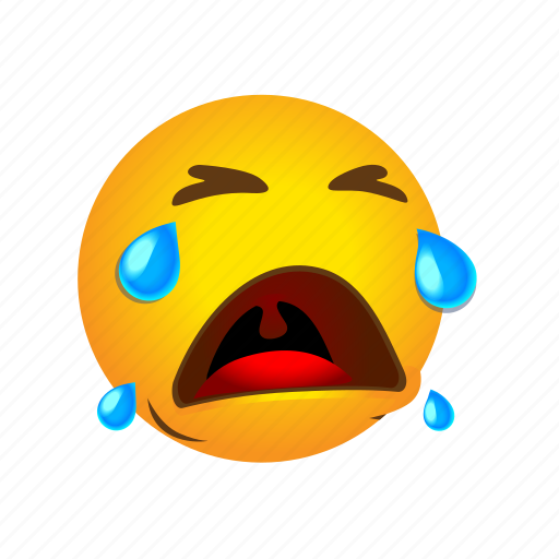 Crying, emoticon, loud, out icon - Download on Iconfinder
