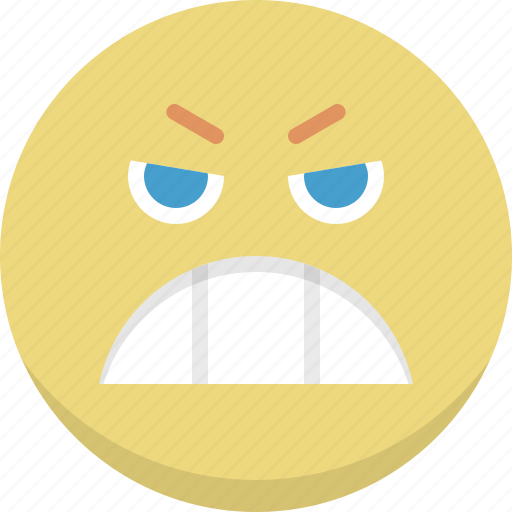 Angry, emoticon, emotion, nervous, smiley, expression icon - Download on Iconfinder