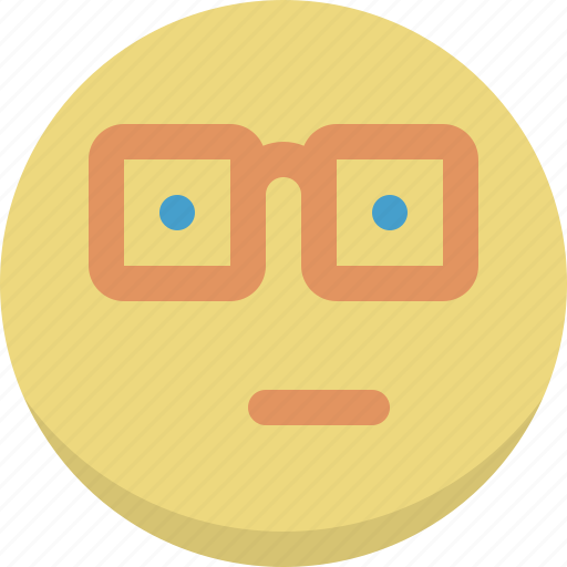 Emoticon, emotion, geek, nerd, smiley, expression icon - Download on Iconfinder