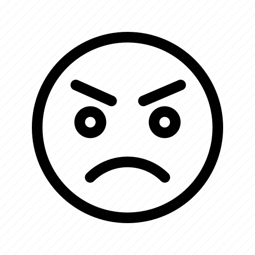 Angry, face icon - Download on Iconfinder on Iconfinder