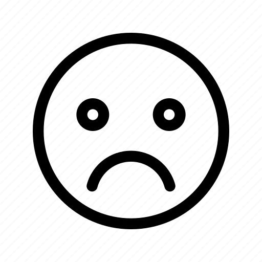 Frowning, face icon - Download on Iconfinder on Iconfinder