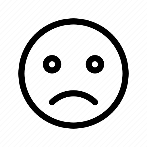 Slightly, frowning, face icon - Download on Iconfinder
