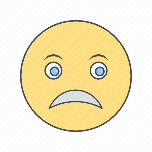Emoticon, face, sad, emoji icon - Download on Iconfinder