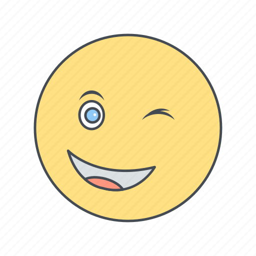 Emoticon, face, wink, emoji icon - Download on Iconfinder