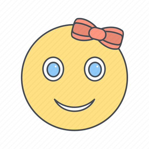 Emoticon, face, girl, emoji icon - Download on Iconfinder