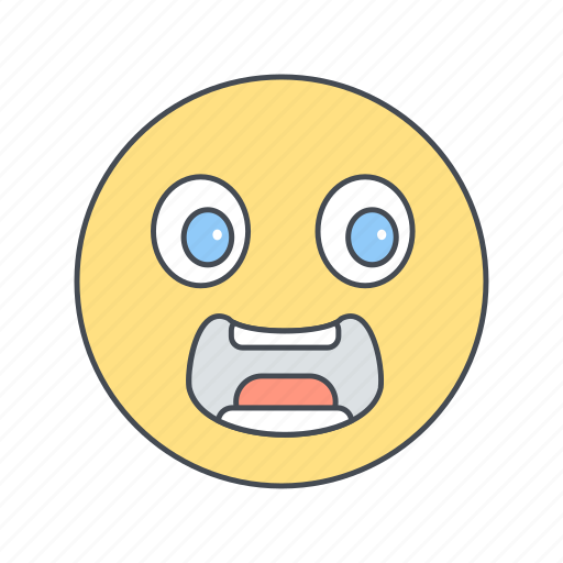 Emoji, emoticon, fright, scare, scared, scary, smiley icon - Download on  Iconfinder