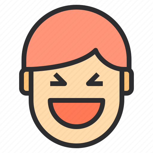 Avatar, emotion, face, laughter, profile icon - Download on Iconfinder