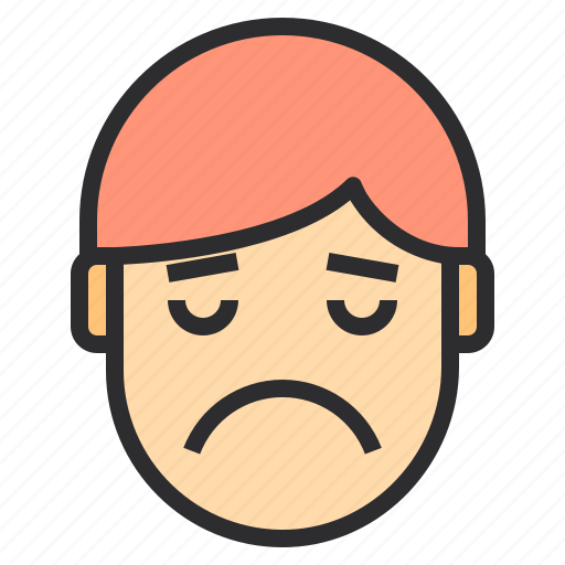Avatar, emotion, face, profile, sad, very icon - Download on Iconfinder