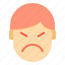 angry, avatar, emotion, face, profile 