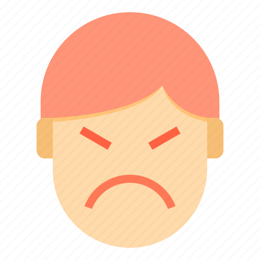Angry, avatar, emotion, face, profile icon - Download on Iconfinder