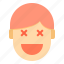 avatar, emotion, face, happy, profile 
