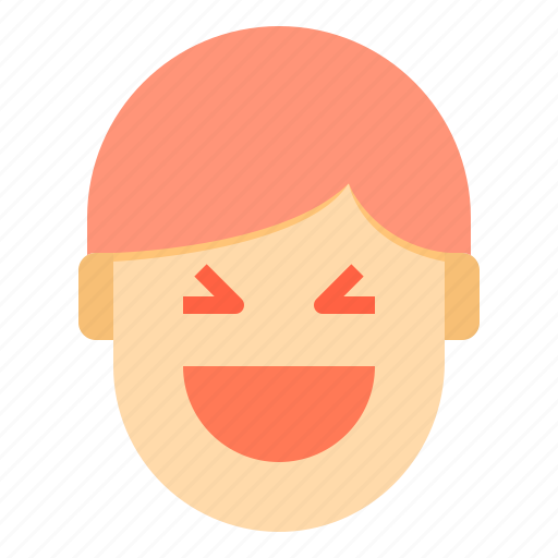 Avatar, emotion, face, laughter, profile icon - Download on Iconfinder