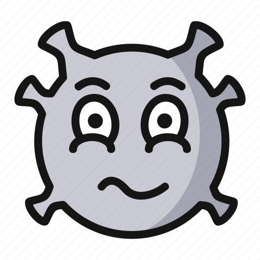 Confusion, virus, emoji, smiley face, emoticon, covid, face icon - Download on Iconfinder