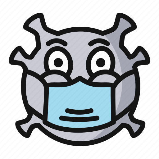 Masked, virus, emoji, smiley face, emoticon, covid, face mask icon - Download on Iconfinder