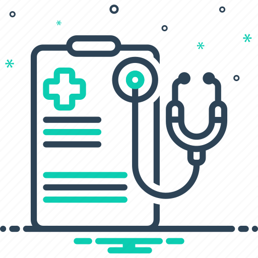 Insurance, stethoscope, medical, report, indemnification, prescription, health insurance icon - Download on Iconfinder