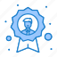 achievement, avatar, badge, employee, medal 