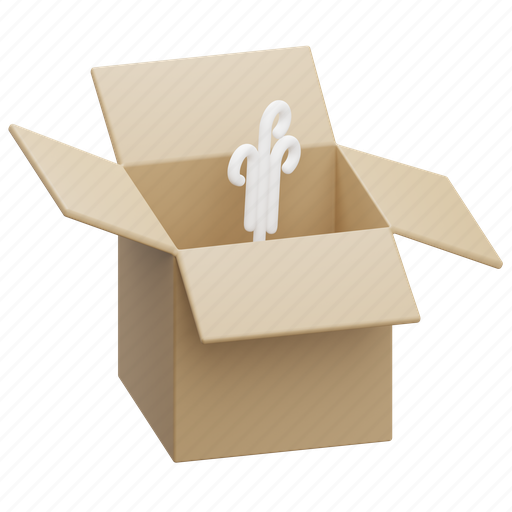 Empty, box, empty box, shipping, package, delivery 3D illustration - Download on Iconfinder
