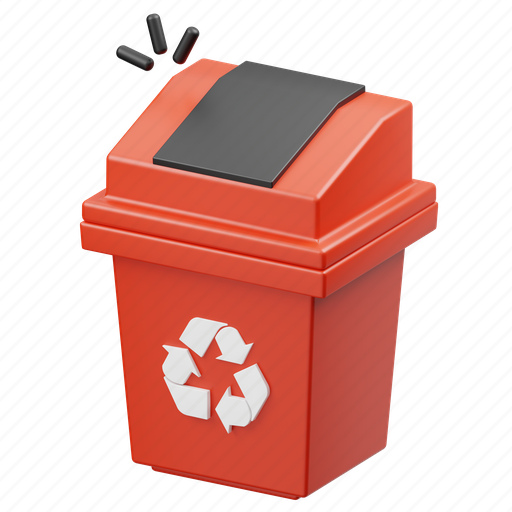 Empty, trash, recycle, remove, garbage, trash icon, empty state 3D illustration - Download on Iconfinder