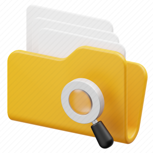 File, folder, document, archive, folder icon 3D illustration - Download on Iconfinder