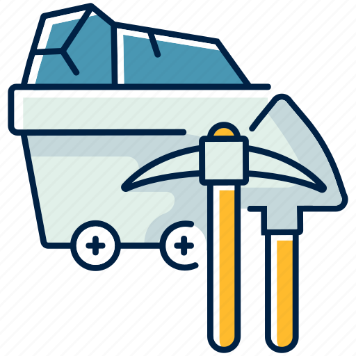 Coal industry, mining, fossil, trolley icon - Download on Iconfinder