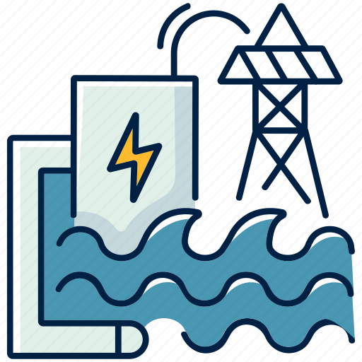 Power plant, hydroelectric, environment, renewable icon - Download on Iconfinder