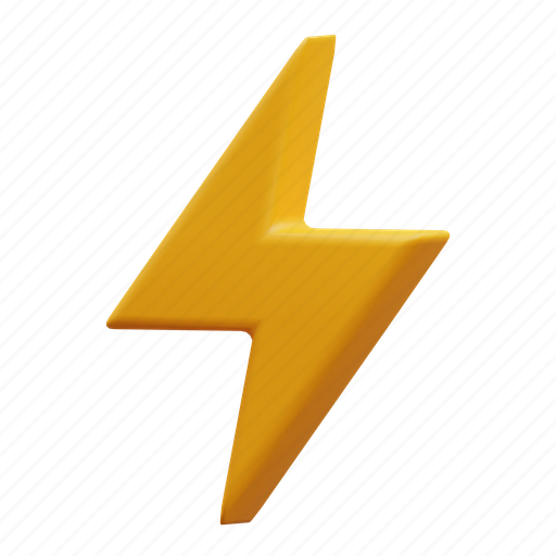 Lightning, bolt, thunder, flash, electricity, energy, power 3D illustration - Download on Iconfinder