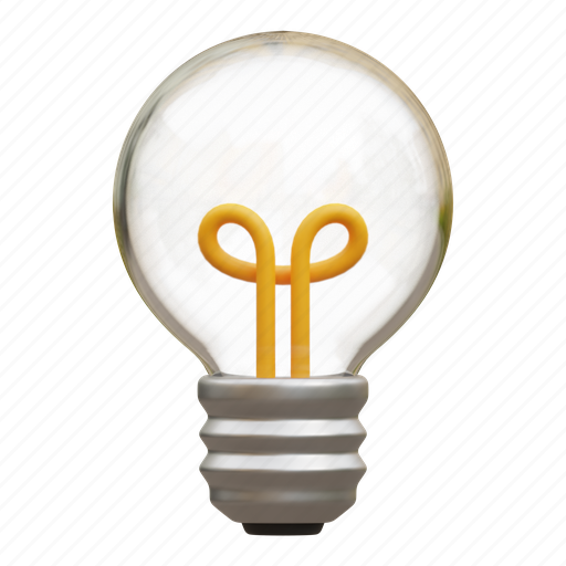 Light bulb, bulb, lamp, electricity, idea, energy, power 3D illustration - Download on Iconfinder