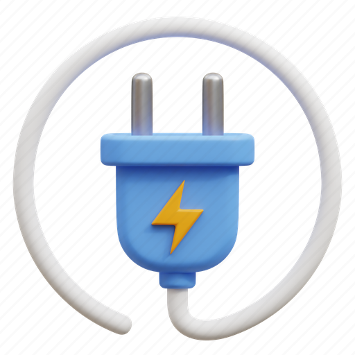 Plug, socket, electric, electricity, electronic, energy, power 3D illustration - Download on Iconfinder