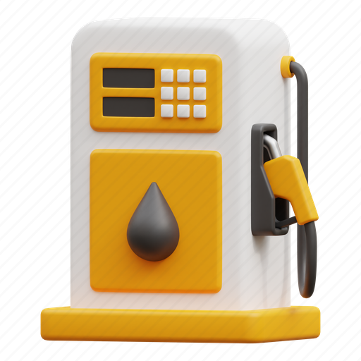 Gas station, fuel station, petrol station, fuel pump, gasoline, energy, power 3D illustration - Download on Iconfinder