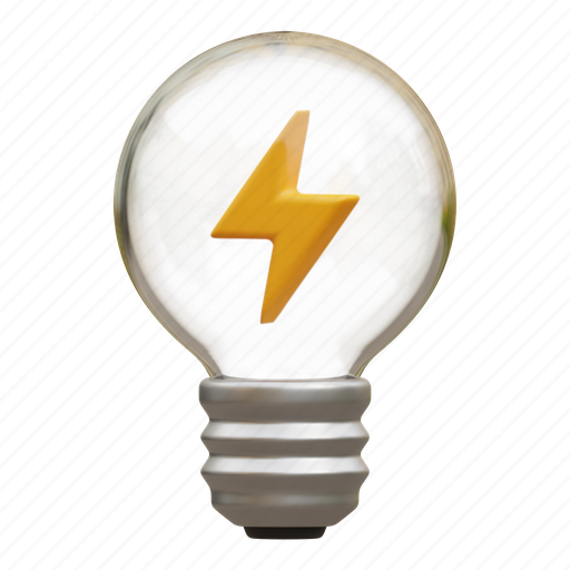 Light bulb, bulb, lamp, electricity, lightning, energy, power 3D illustration - Download on Iconfinder