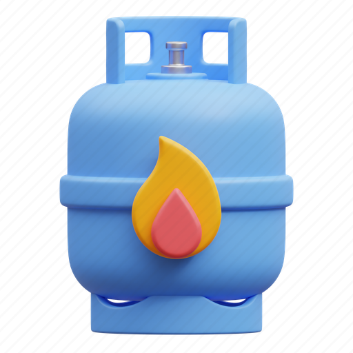 Gas, cylinder, tank, cooking, stove, kitchenware, energy 3D illustration - Download on Iconfinder