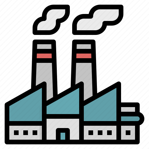 Building, factory, industrial, industry, pollution icon - Download on Iconfinder