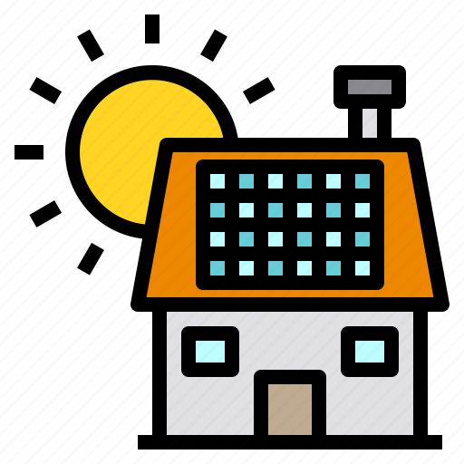 Home, house, solar, sun, weather icon - Download on Iconfinder