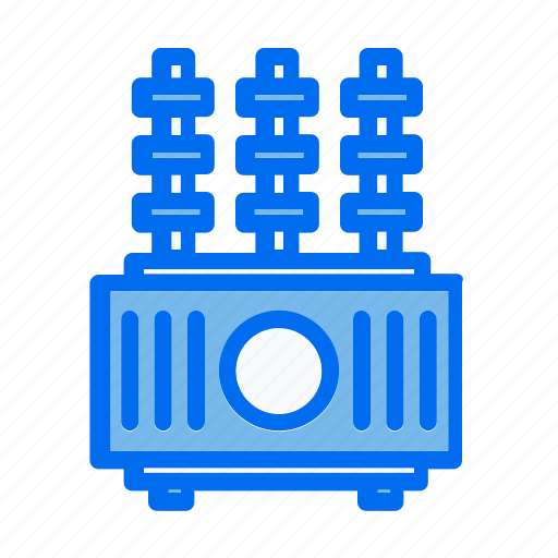 Construction and tools, electronics, energy, power transformer, tesla coil, transformer, voltage icon - Download on Iconfinder