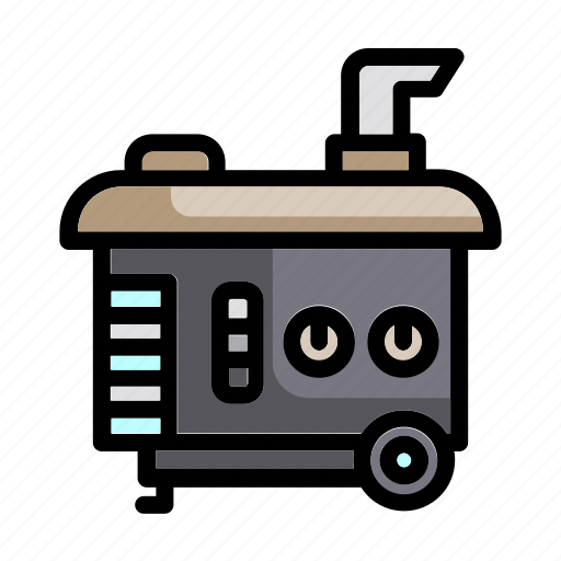 Construction and tools, electric, electric generator, electrical, electronics, energy, generator icon - Download on Iconfinder