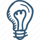 bulb, energy, idea, light icon