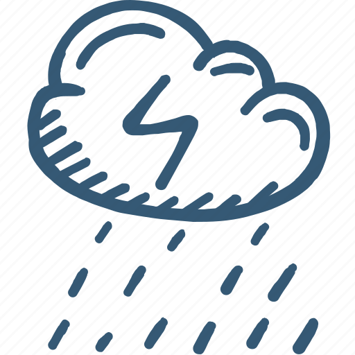 Cloud, electric, energy, forecast, power, rainy icon, weather icon - Download on Iconfinder