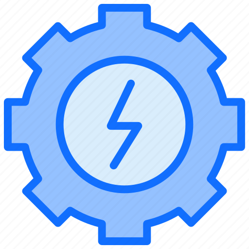 Energy, electricity, setting, gear icon - Download on Iconfinder