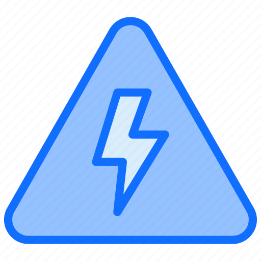 Energy, electricity, power, triangle, danger, current icon - Download on Iconfinder