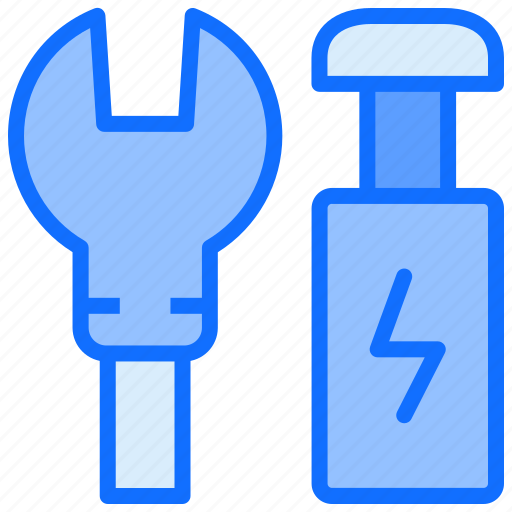 Energy, electricity, repair, tools, wrench icon - Download on Iconfinder