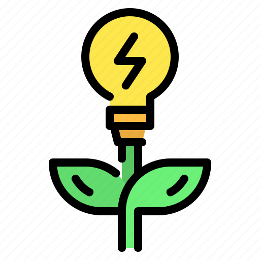 Bulb, ecology, energy, green, green energy, leaf, plant icon - Download on Iconfinder