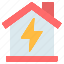 bolt, building, ecology, electricity, energy, home, house