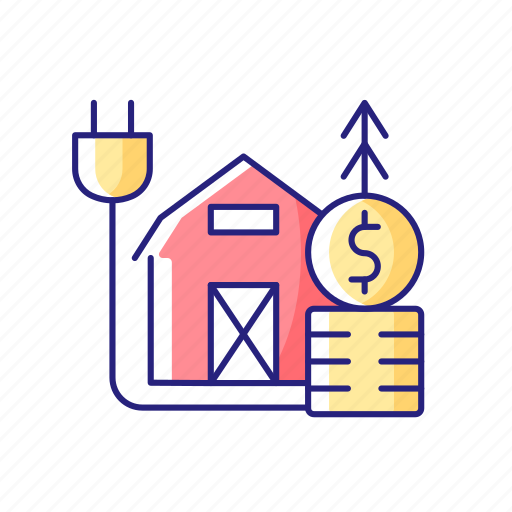 Village, electricity, payment, electrification icon - Download on Iconfinder