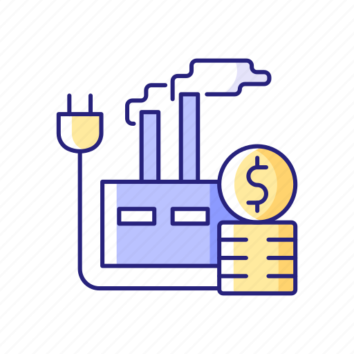 Industry, electricity, power station, payment icon - Download on Iconfinder