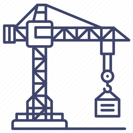 Construction, crane, harbor, tower icon - Download on Iconfinder