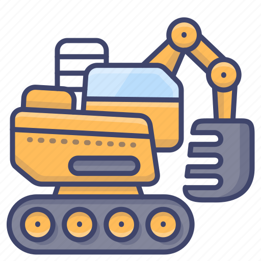 Caterpillar, construction, excavator, work icon - Download on Iconfinder