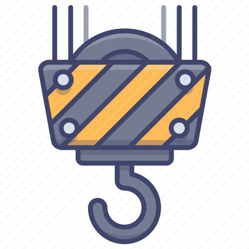 Construction, crane, hook, lift icon - Download on Iconfinder