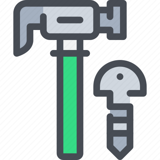 Civil, construction, hammer, tool icon - Download on Iconfinder